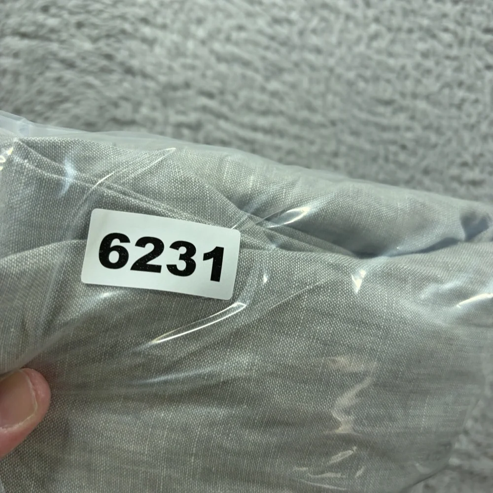 Bar 3 Slim Fit 100% Linen Pants Mens 30x30 Light Gray Chino Dress Pants Beach